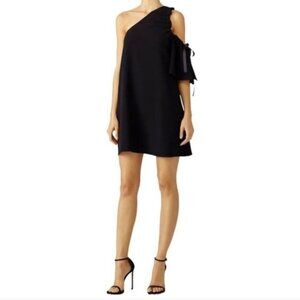 Cinq à Sept Gemini One Shoulder Mini Dress in Black Party Wedding Women's XS